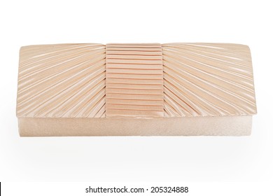 The Women Clutch Bag Isolated On White Background