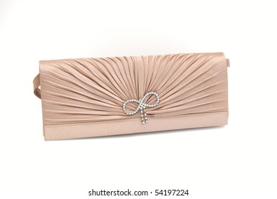 The  Women Clutch Bag Isolated On White Background