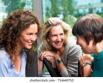 Women In A Deep Conversation