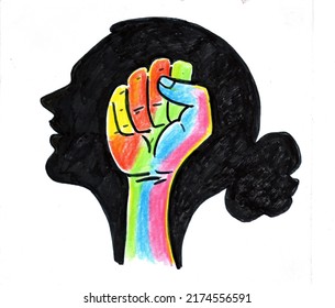 Women Empowerment Poster Drawing With Color