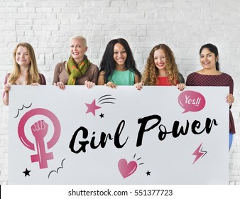 Women Girl Power Feminism Equal Opportunity Concept - Powered by Shutterstock