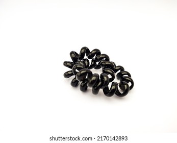 Women Hair Tie Isolated On White Background.