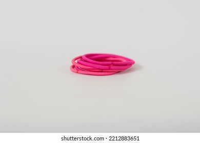 Women Hair Tie Isolated On White Background

