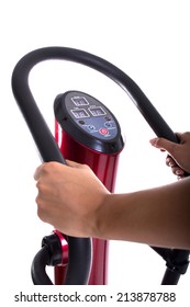 Women Hands On Vibration Machine