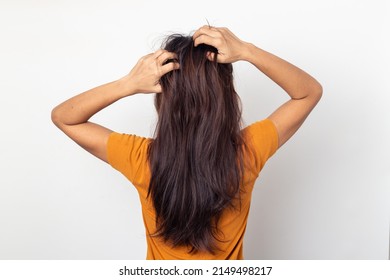 Women Itching Scalp Itchy His Hair Stock Photo 2149498217 | Shutterstock