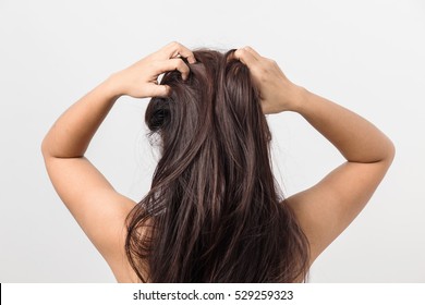 Women Itching Scalp ,itchy His Hair