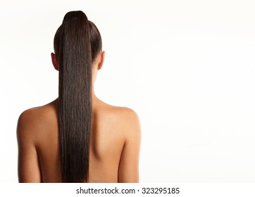 Women With A Long Straight Pony Tail