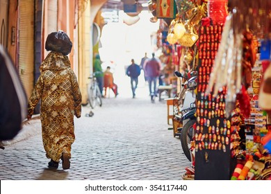 Women On Moroccan Market (souk) In Marrakech, Morocco