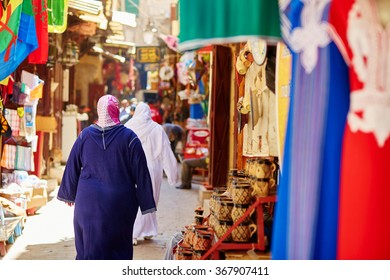 Women On Moroccan Market (souk) In Fes, Morocco