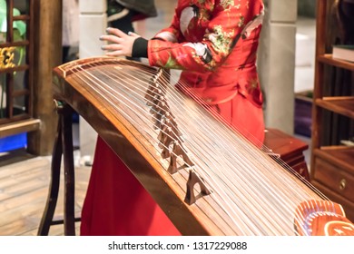 Women Playing Zither Chinese Instruments Stock Photo (Edit Now) 1317229088