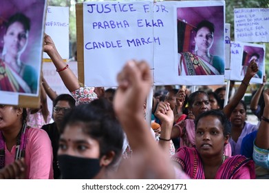 Women Protesting Against The Murder Of Tribal Woman Prabha Ekka After The Rape. Gurgaon, Haryana, India. September 20, 2022.