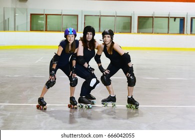 Women Roller Derby Players