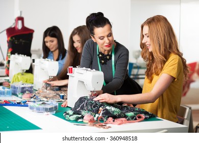 Women in a sewing workshop