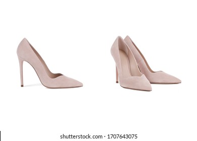 peach court shoes