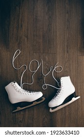 Women skates pair boots
