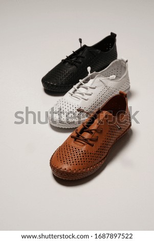 women sport comfort shoe isolated white background in the studio