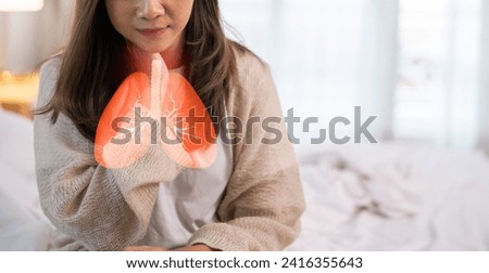 Women touching neck unwell coughing, Lung health therapy, sore throat pain, lung cancer, bronchitis, Bronchial Asthma, Tuberculosis, pneumonia, asthma, insurance, hospital.world no tobacco day