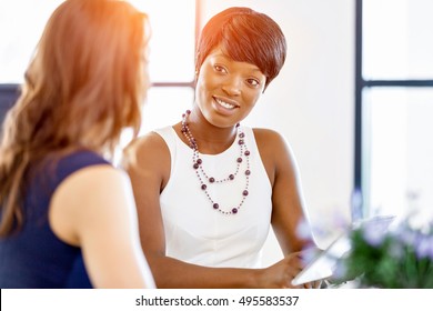 Women Working Together, Office Interior