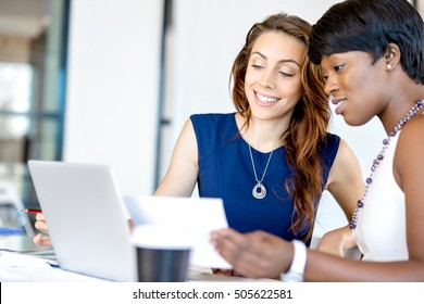 Women Working Together, Office Interior