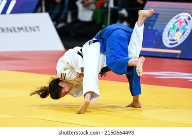 Women's -48 Kg, Blandine Pont Of France (bronze Medal) Competes  During The Paris Grand Slam 2022, IJF World Judo Tour On February 5, 2022 In Paris, France.