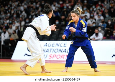 Women's -52 Kg, Distria Krasniqi Of Kosovo During The Paris Grand Slam 2022, IJF World Judo Tour On February 5, 2022 In Paris, France.