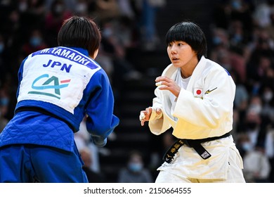 Women's -57 Kg, Haruka Funakubo Of Japan (gold Medal) Competes During The Paris Grand Slam 2022, IJF World Judo Tour On February 5, 2022 In Paris, France.