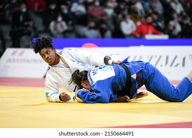 Women's -57 Kg, Sarah-Leonie Cysique Of France Competes During The Paris Grand Slam 2022, IJF World Judo Tour On February 5, 2022 In Paris, France.