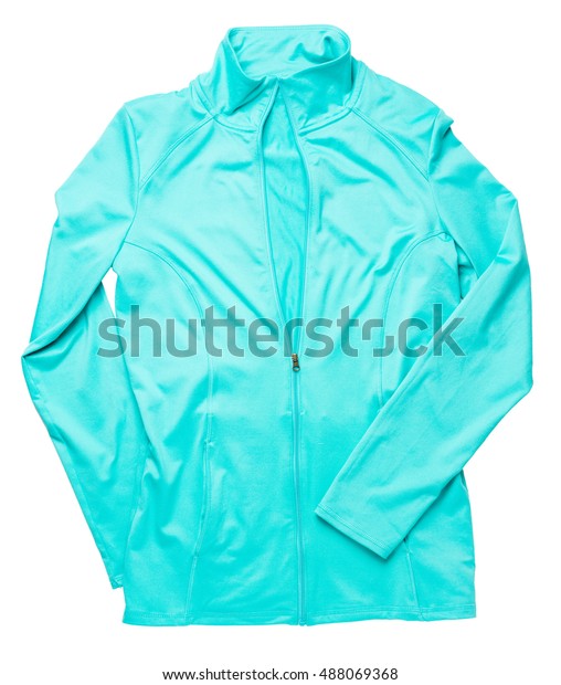 teal athletic jacket