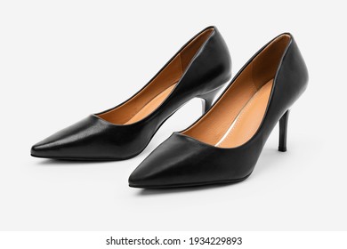 Mens Cuban High Heels Semi Glossy Black Shoes-nlmtdanang.com.vn