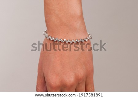 Women's bracelet in the studio
