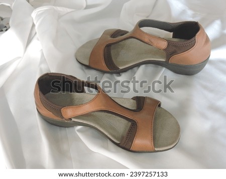 WOMEN'S BROWN SANDALS IN A WHITE BACKGROUND ARE SO BEAUTIFUL