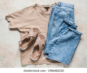 Light Blue Jeans Outfit Ideas Images Stock Photos Vectors Shutterstock
