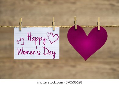 Women's day card or background. - Shutterstock ID 590536628