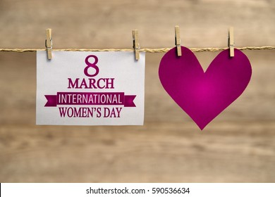 Women's day card or background. - Shutterstock ID 590536634
