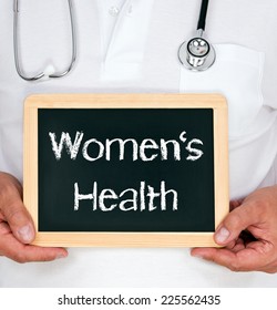 Women's Health - Physician With Chalkboard