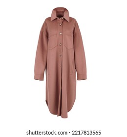 Women's Long Brown Cashmere Coat