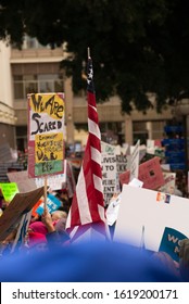 The Women's March drew thousands of participants on January 21, 2017 in San Diego, California