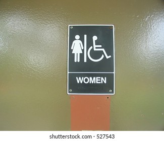 Womens Restroom Sign