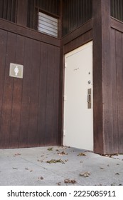 Women's Restroom Sign At Campground 