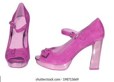Womens Shoes High Heel Pink Isolated Stock Photo 198713669 | Shutterstock