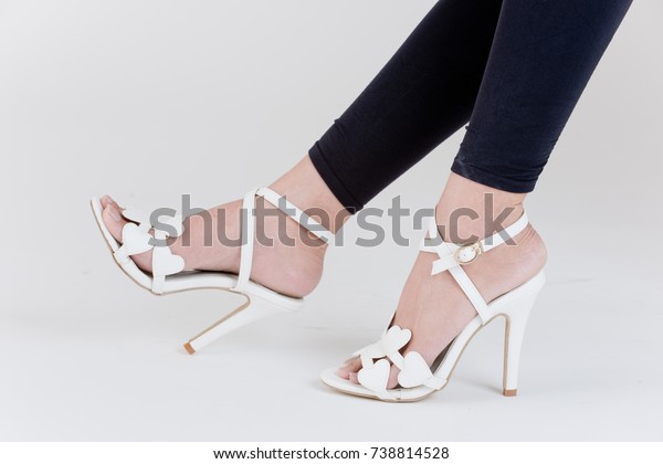 white color heels