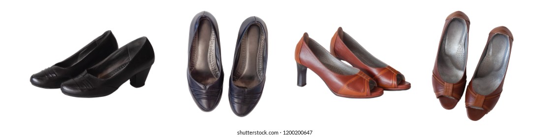 women's shoes  on white background. (Women's fashion) - Shutterstock ID 1200200647
