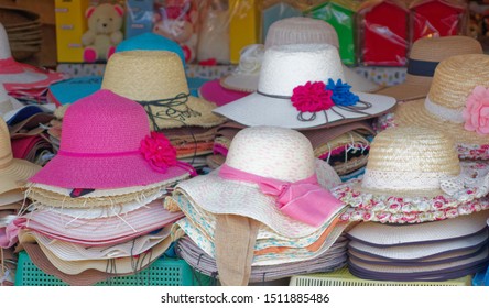 colorful beach hat