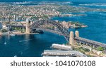 Wonderful aerial view of Sydney Harbour.