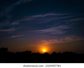 Wonderful cloudy evening. # Sun # Clouds around. - Shutterstock ID 2335907781