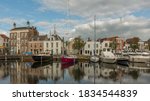 The wonderful harbor in the city of Goes, the Netherlands
