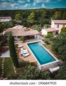 Wonderful Holiday Villa With Swimming Pool And Covered Terrace. Located In The Nature Forests On A Mountain. Near The Riviera, Provence Alpes Cote D'Azur, France, Europe.