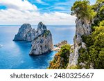 The wonderful island of Capri, amalfi coast, bay of naples, italy