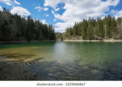 Wonderful lake in the mountains: Erlaufstausee - Shutterstock ID 2259606867