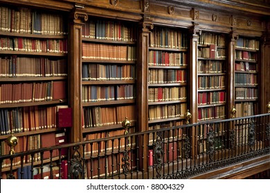 A Wonderful Library Of Old Books In Spain